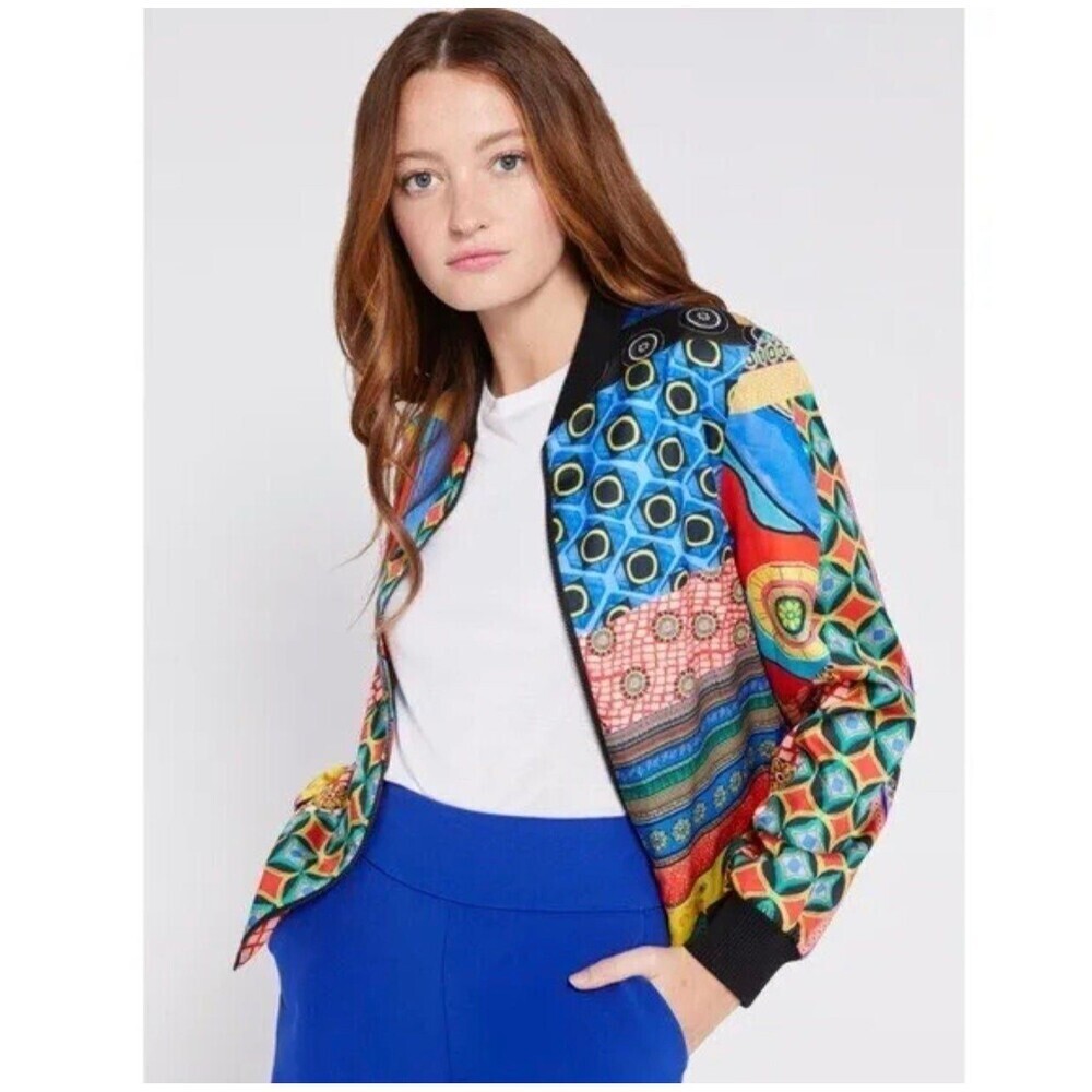 Alice + Olivia Lonnie Reversible Bomber Medium - Picture 2 of 10